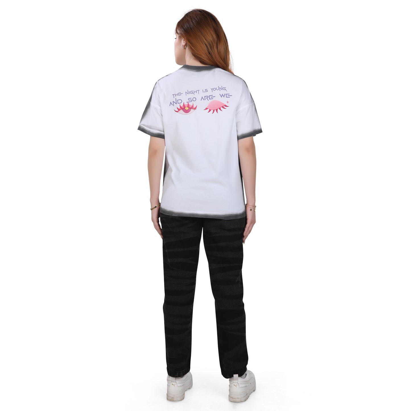 The Night Is Young White T-Shirt