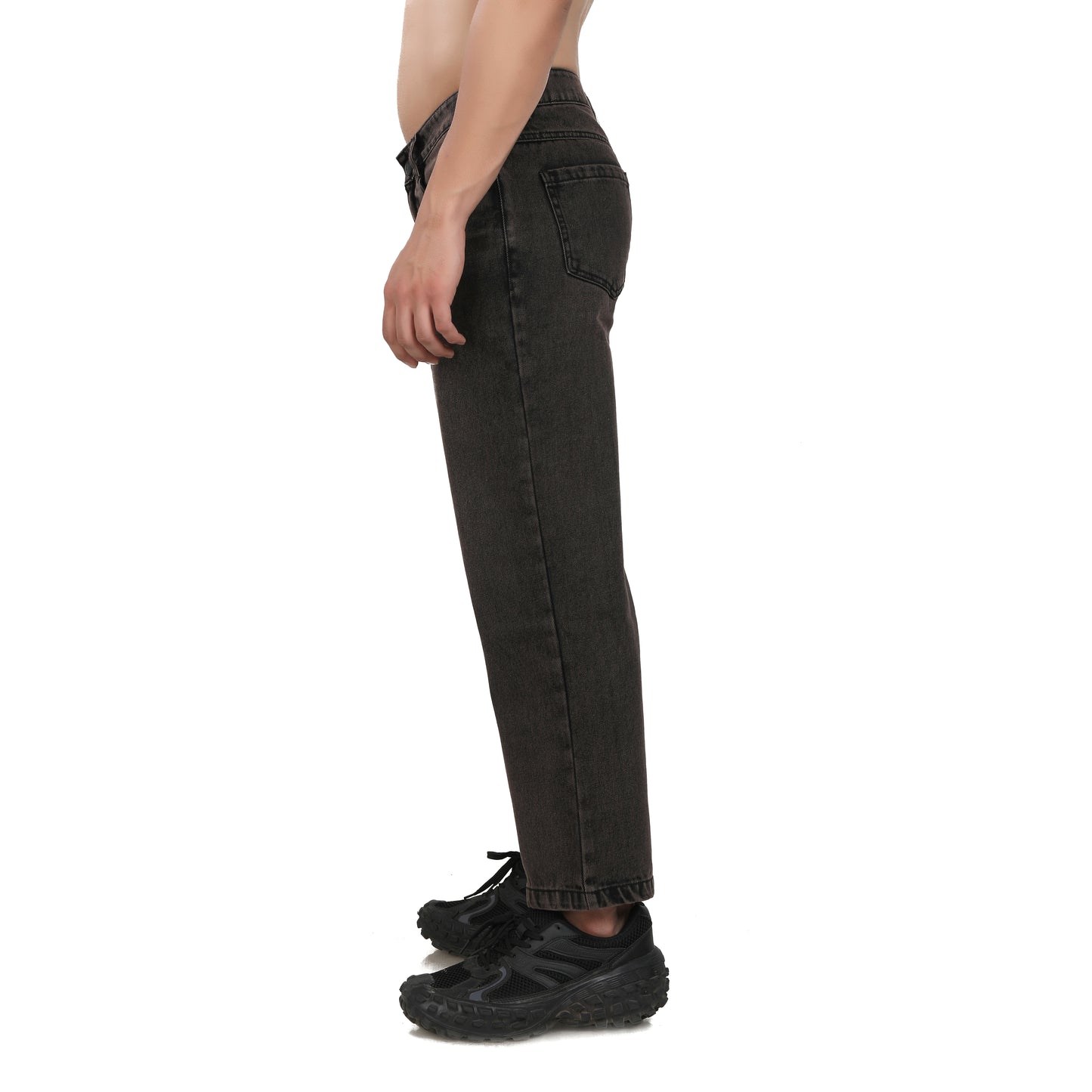 Vintage Brown Straight Fit Jeans
