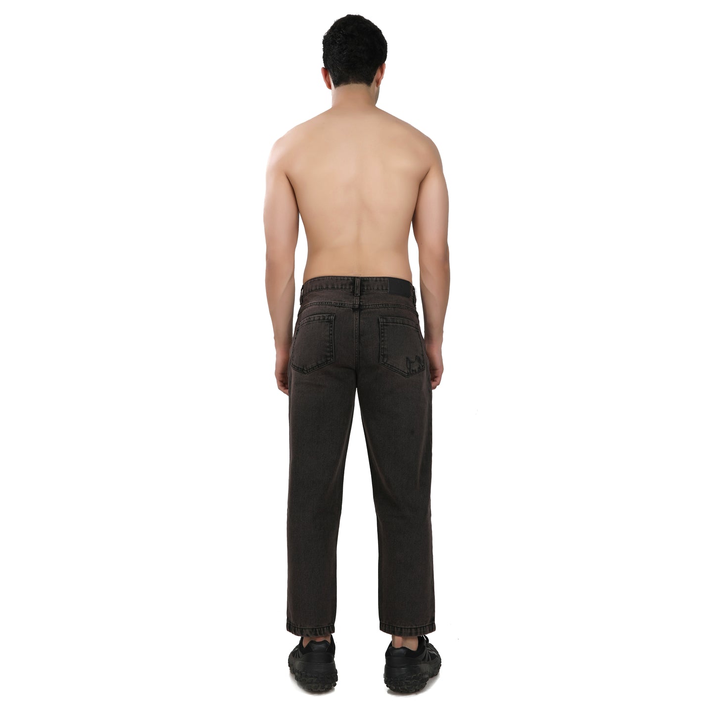 Vintage Brown Straight Fit Jeans