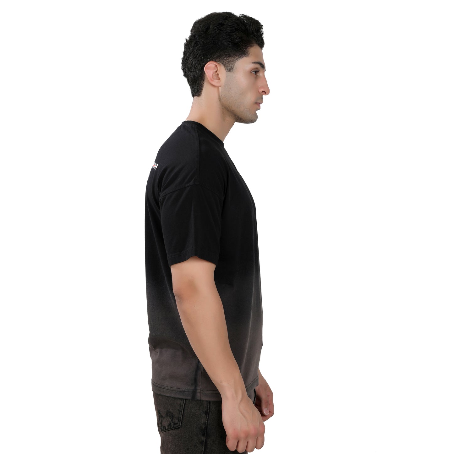 Sex Tonight? Dip-Dyed Oversized T–Shirt Black