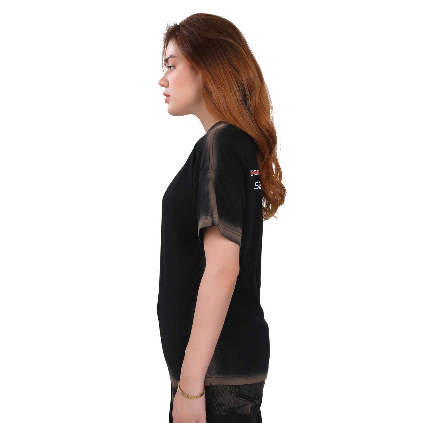 SEX TONIGHT?" Graphic T–SHIRT Washed Black