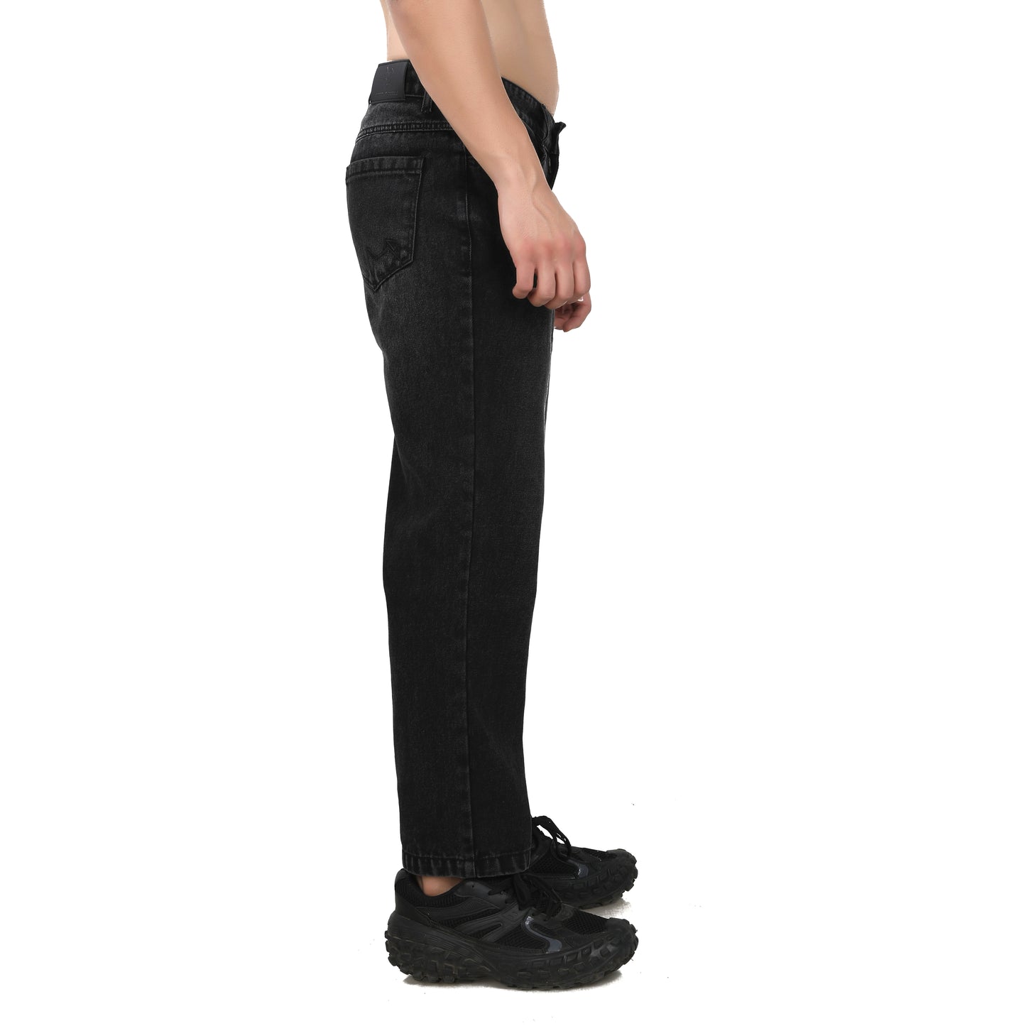 Straight Fit Black Denim Jeans
