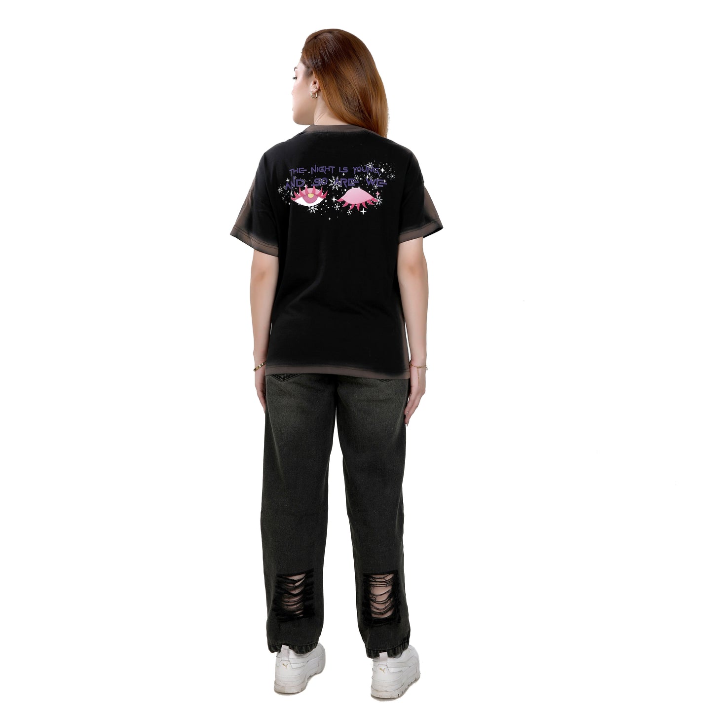 The Night Is Young T-shirt – Black