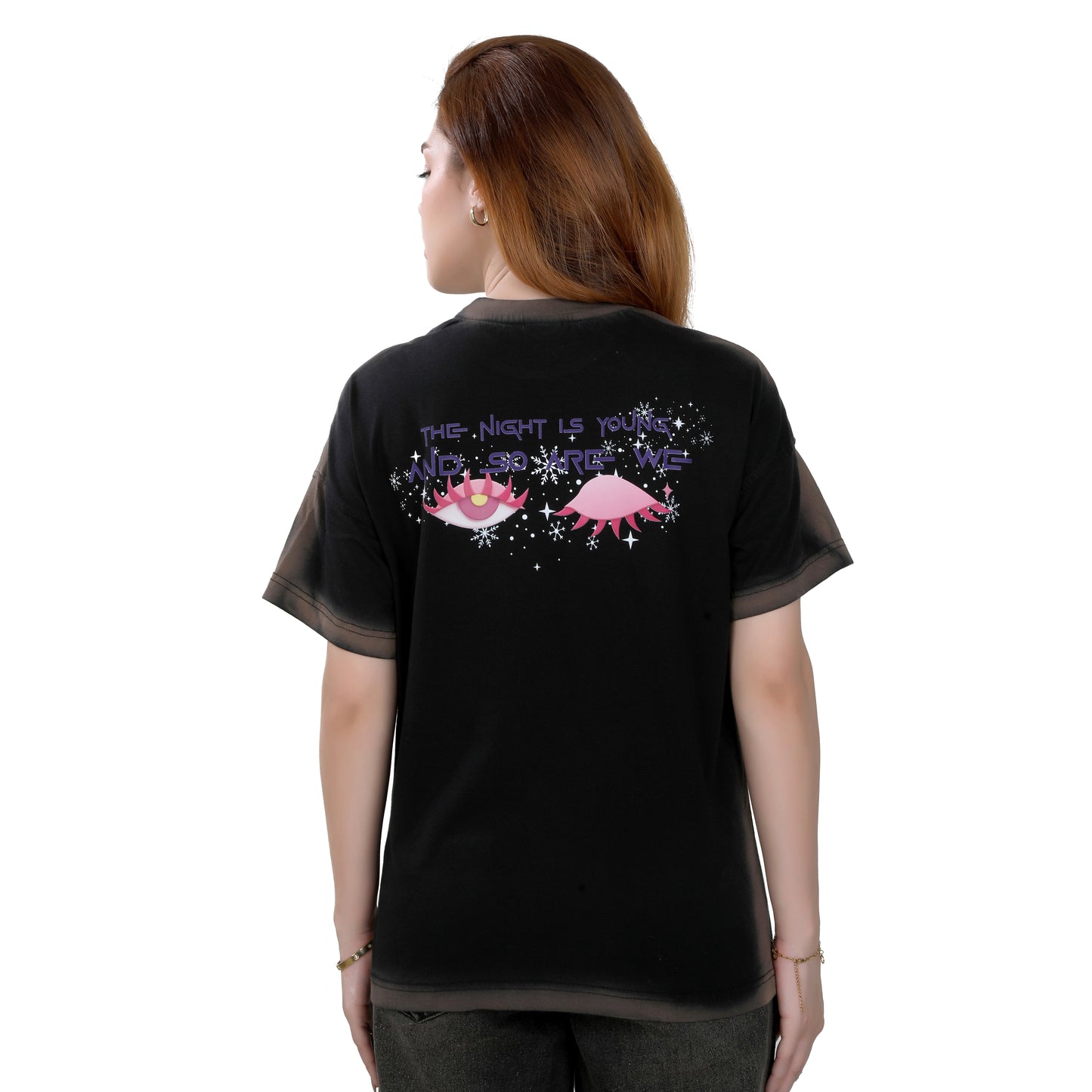 The Night Is Young T-shirt – Black