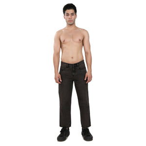 Vintage Brown Straight Fit Jeans
