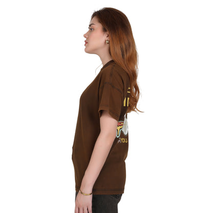 Psychedelic Escape T-shirt – Brown