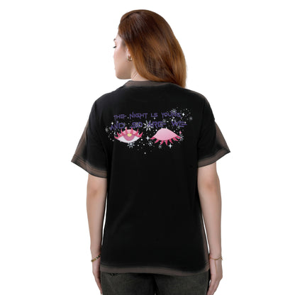The Night Is Young T-shirt – Black