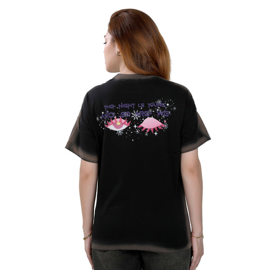 The Night Is Young T-shirt – Black