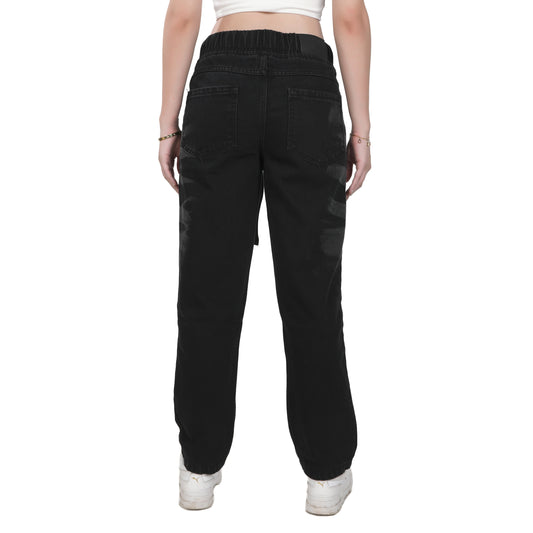Classic Black Unisex Jogger Jeans